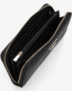Guess Large Laurel Black Zip Around Wallet