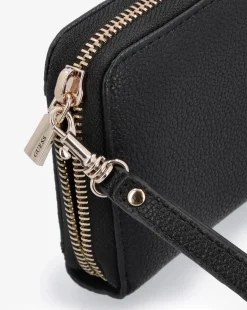 Guess Large Laurel Black Zip Around Wallet