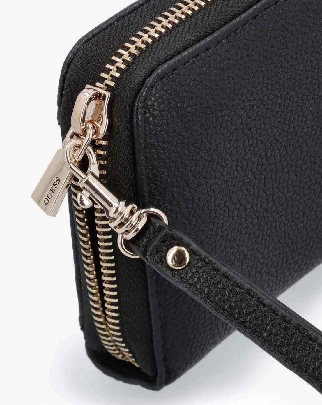 Guess Large Laurel Black Zip Around Wallet