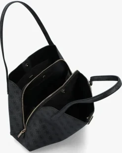 Guess Sora Girlfriend Coal Logo Carryall Shoulder Bag