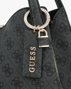 Guess Sora Girlfriend Coal Logo Carryall Shoulder Bag
