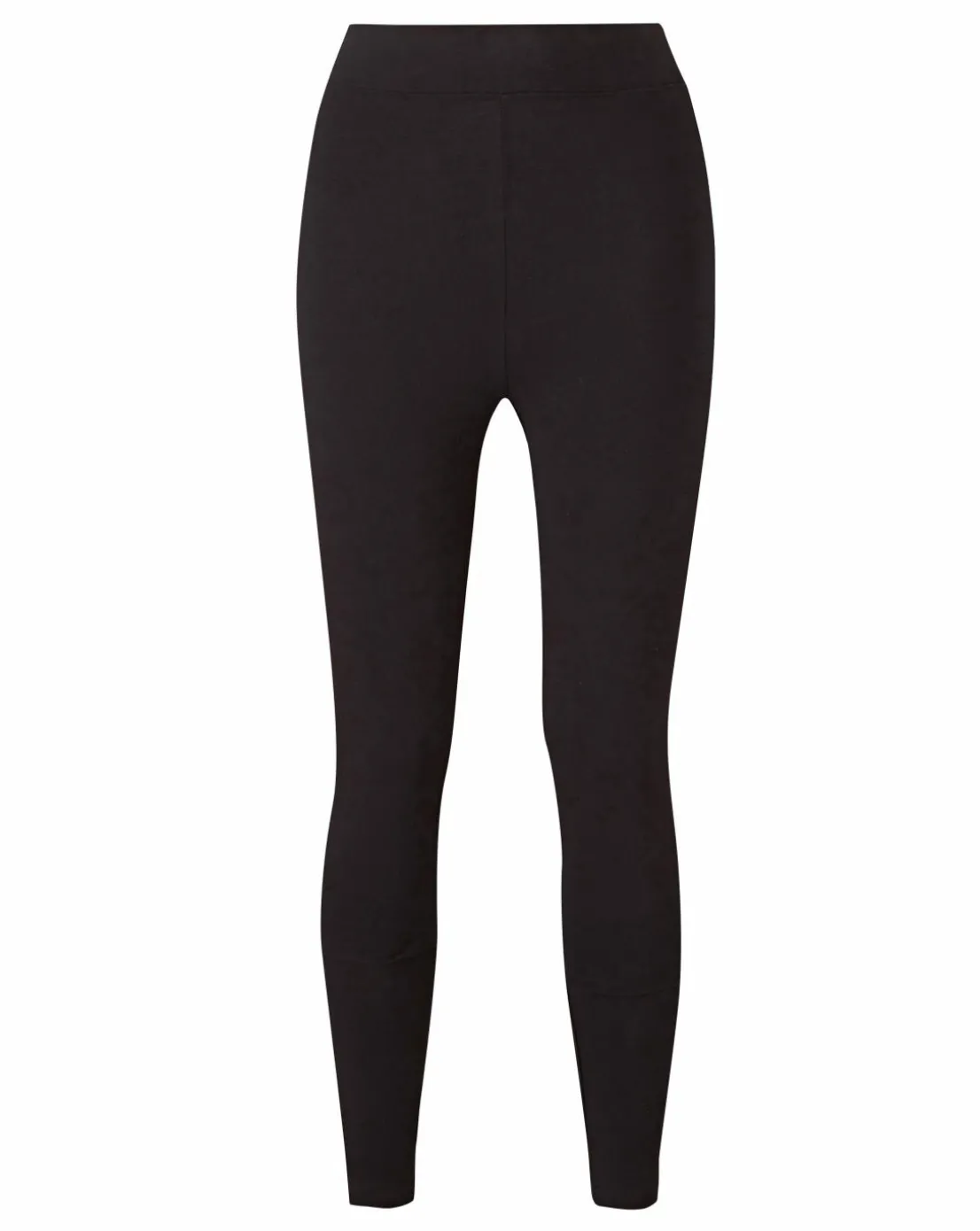 High Waist Cotton Rich Jersey Leggings Long