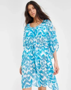 Ikat Print Beach Kaftan