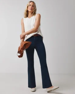 Indigo High Waist Super Soft Bootcut Jean