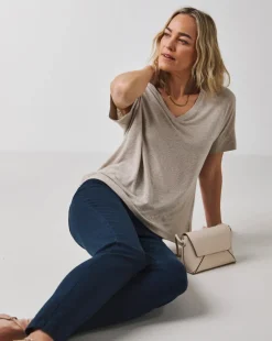 Indigo High Waist Super Soft Slim Leg Jeans