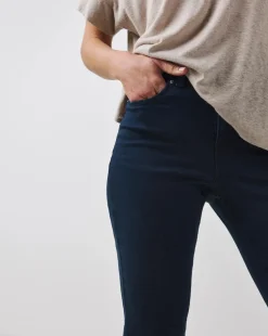 Indigo High Waist Super Soft Slim Leg Jeans