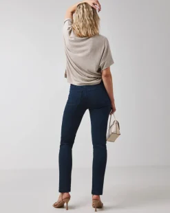 Indigo High Waist Super Soft Slim Leg Jeans