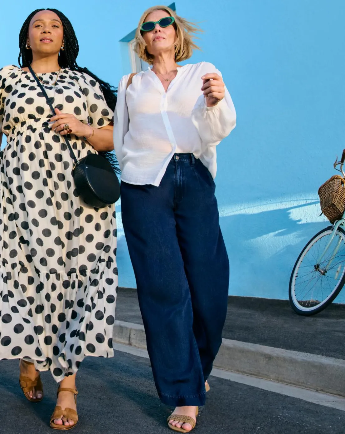 Indigo Wide Leg Lyocell Jeans