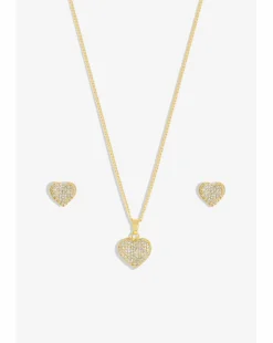 Inicio Pave Heart Set - Gift Boxed