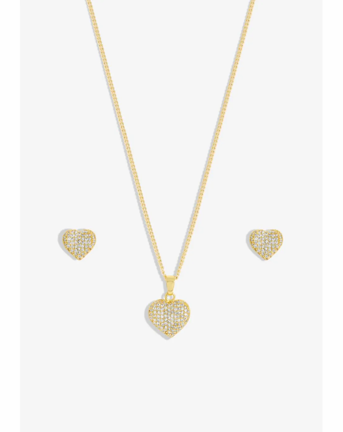Inicio Pave Heart Set - Gift Boxed