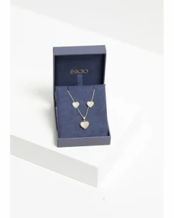 Inicio Pave Heart Set - Gift Boxed