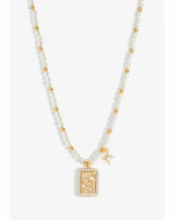 Inicio Pearl Charm Necklace - Gift Pouch