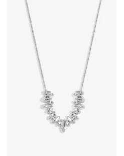 Inicio Silver Plated Polished Nugget Necklace - Gift Pouch