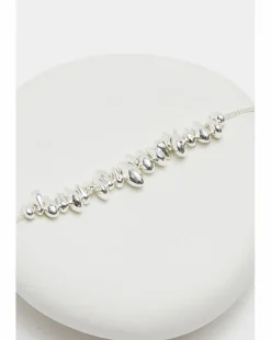 Inicio Silver Plated Polished Nugget Necklace - Gift Pouch