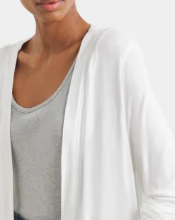Ivory Longline Pocket Cardigan