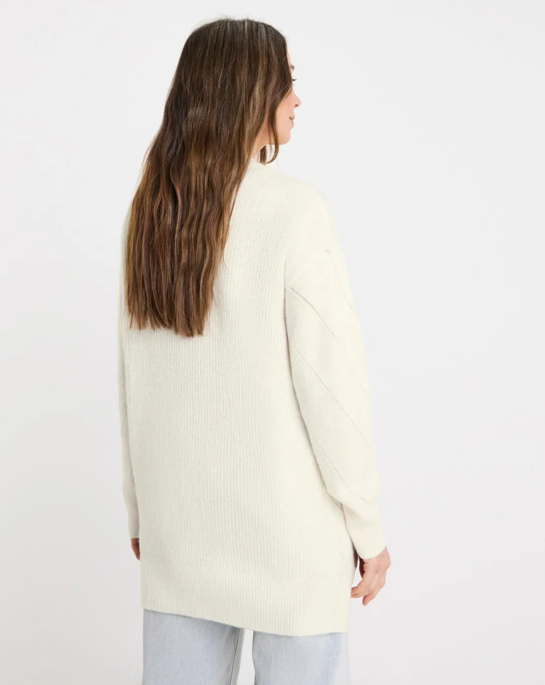 Ivory Pointelle Cardigan