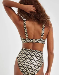 JD Williams Gold Foil Fan Print Bikini Set