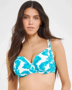 JD Williams Ikat Print Underwired Bikini Top