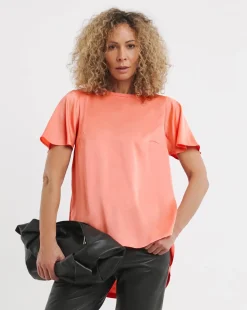 Jersey Back Satin Top