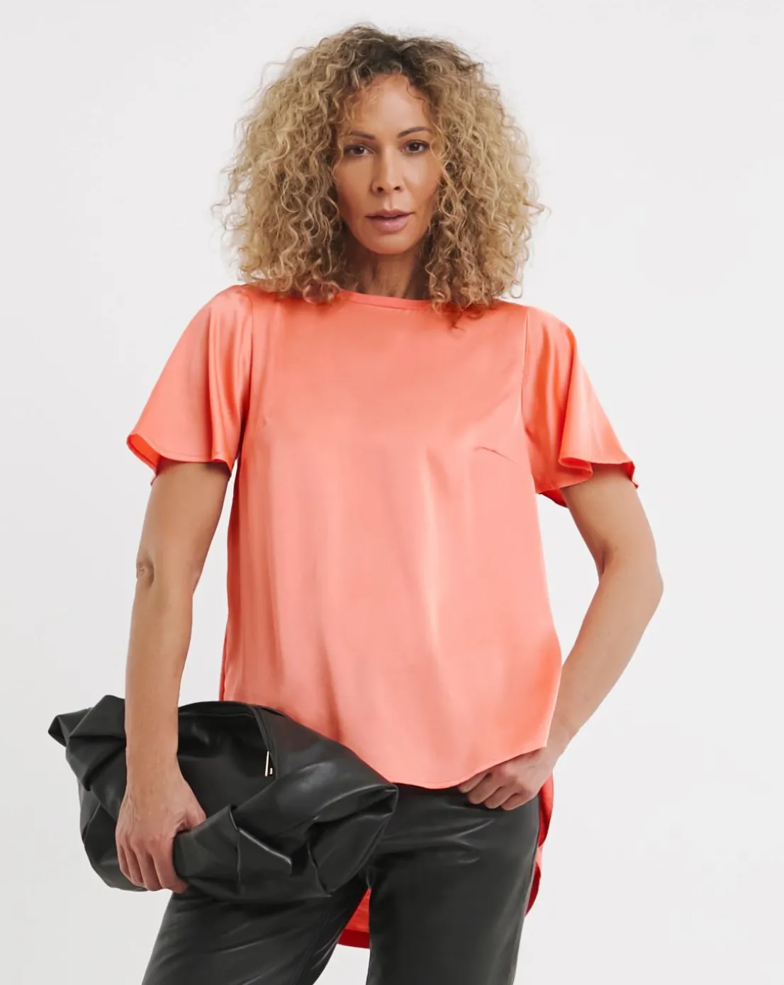 Jersey Back Satin Top