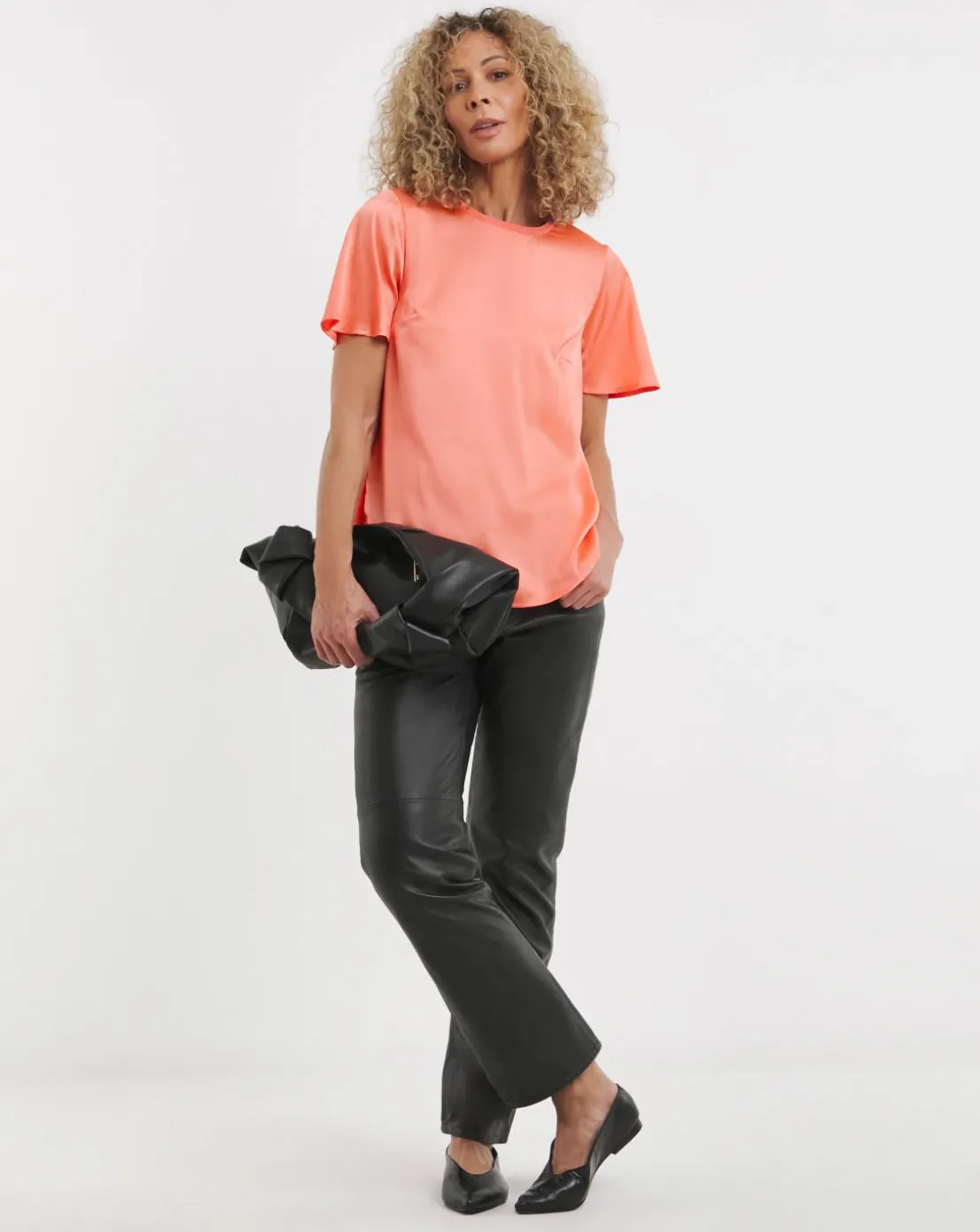 Jersey Back Satin Top