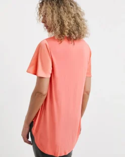 Jersey Back Satin Top