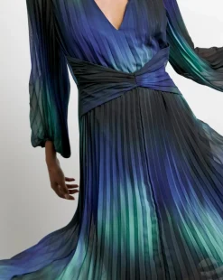 Joanna Hope Asymmetric Pleated Dress