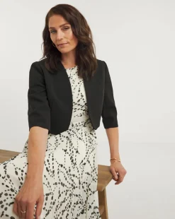 Joanna Hope Black Cropped Jacket