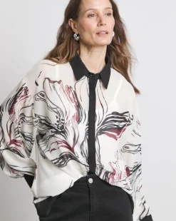 Joanna Hope Border Print Shirt