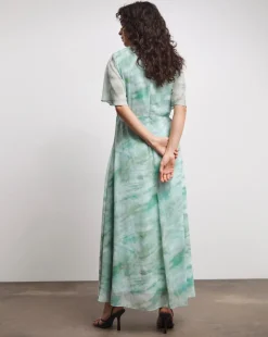 Joanna Hope Chiffon Column Dress