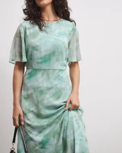 Joanna Hope Chiffon Column Dress