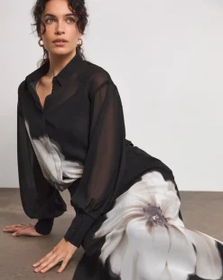 Joanna Hope Chiffon Slip Skirt