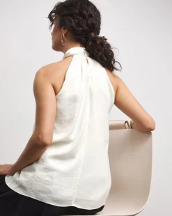 Joanna Hope Corsage Halter Neck Top