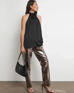 Joanna Hope Corsage Halter Neck Top