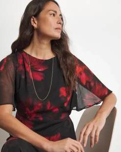 Joanna Hope Crinkle Column Dress