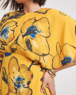 Joanna Hope Drape Sleeve Dress