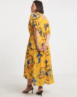 Joanna Hope Drape Sleeve Dress