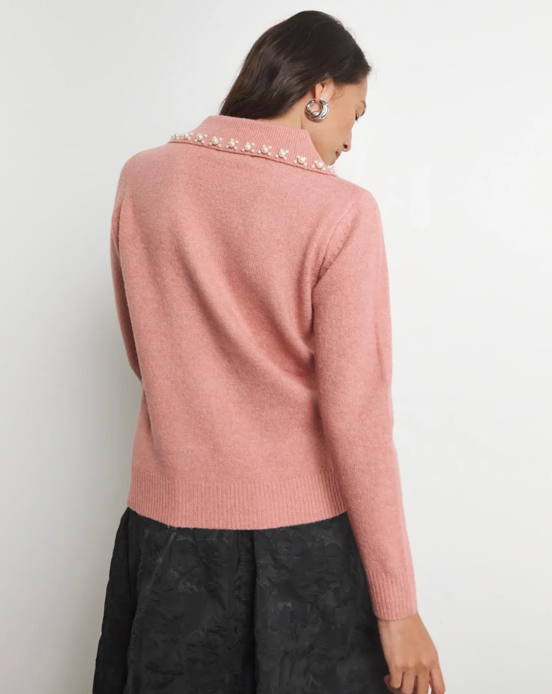 Joanna Hope Embellished Collar Knit Jumper