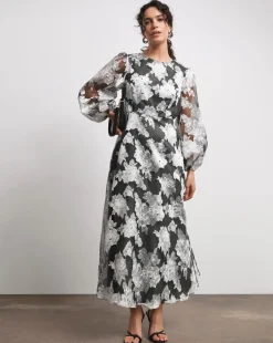 Joanna Hope Floral Organza Dress