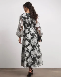 Joanna Hope Floral Organza Dress