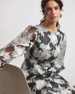Joanna Hope Floral Organza Dress