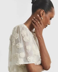 Joanna Hope Floral Textured Blouse