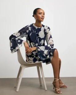 Joanna Hope Frill Sleeve Shift Dress