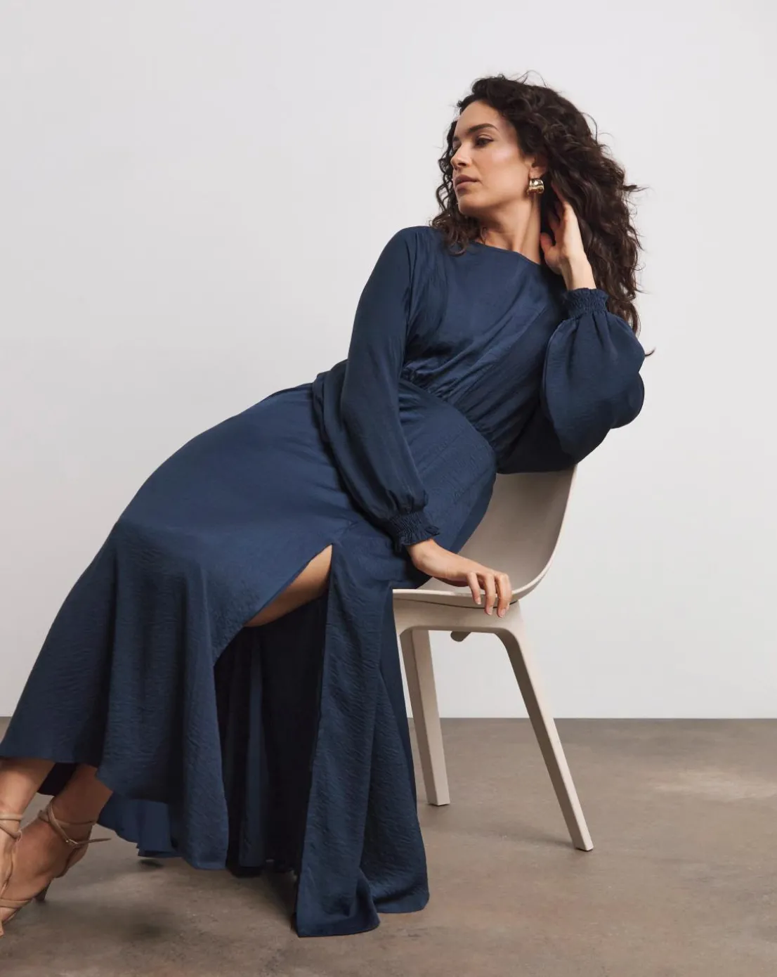 Joanna Hope Hammered Satin Dress