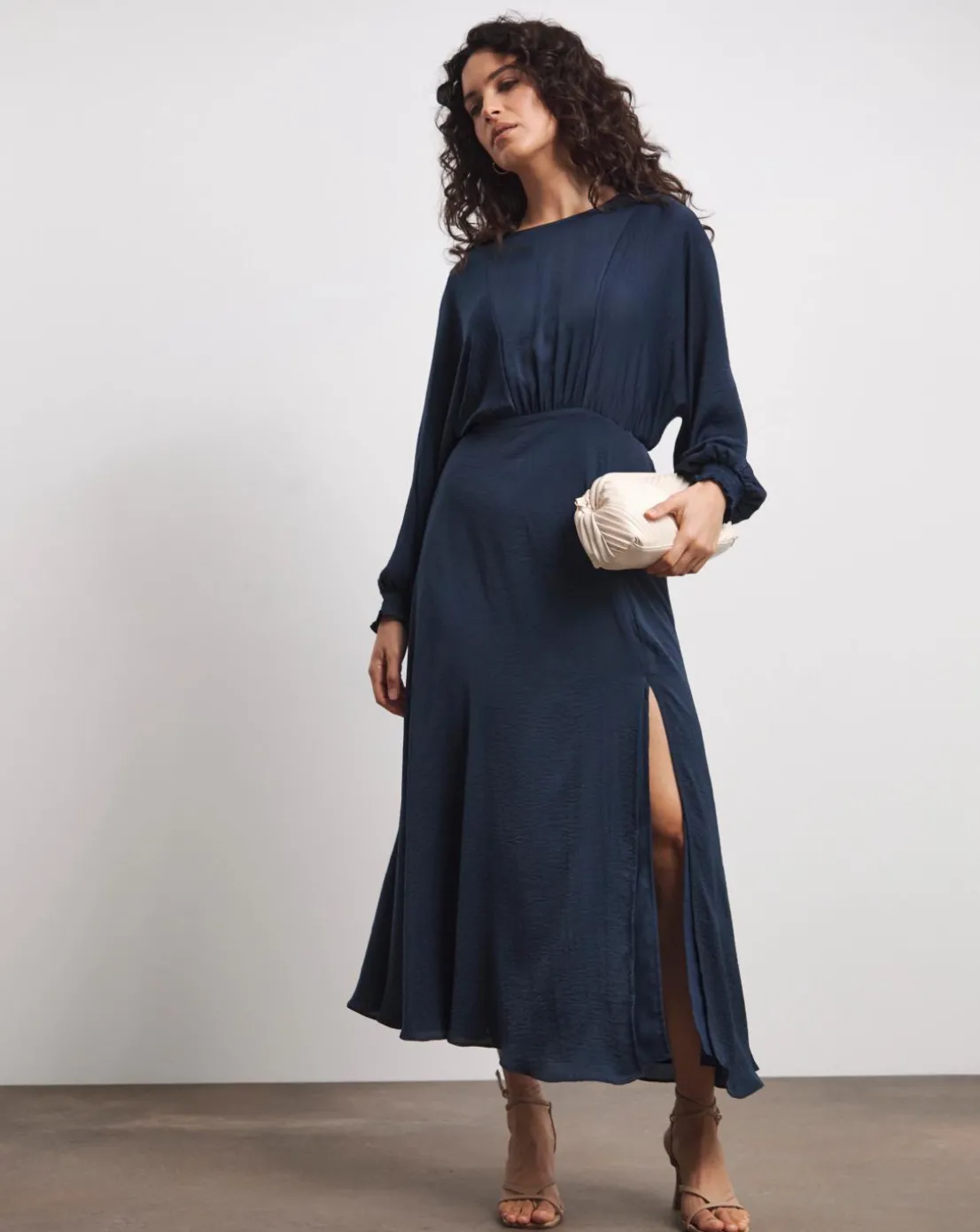 Joanna Hope Hammered Satin Dress