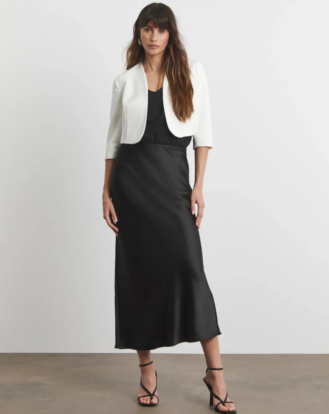 Joanna Hope Ivory Cropped Jacket