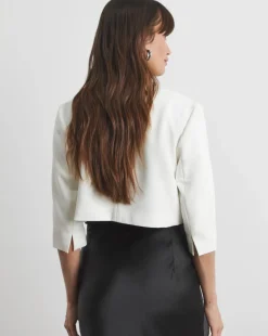 Joanna Hope Ivory Cropped Jacket