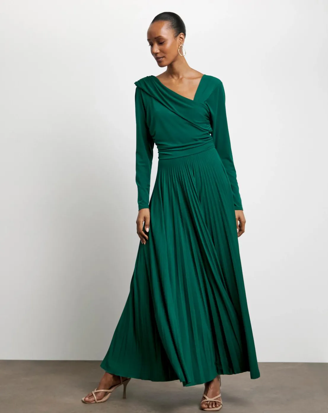 Joanna Hope Jersey Pleated Dress