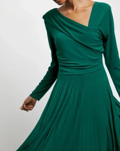 Joanna Hope Jersey Pleated Dress