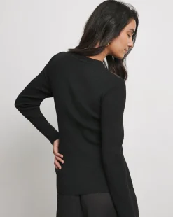 Joanna Hope Knit Jumper With Mesh Insert